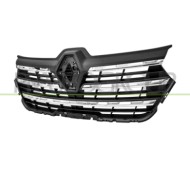 Griglia Radiatore Nera Goffrata Con 5 Modanature Cromate Renault Trafic (X82) Dal 2021 623107116R