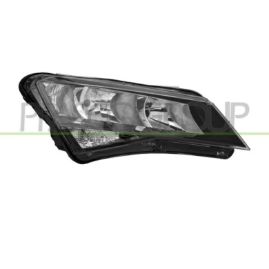 DX_SCRITTA_LOGO.jpg Proiettore Destro H7+H7 Elettrico Con Motore Versione Hella Skoda Octavia Dal 2004 Al 2008 3V1941016