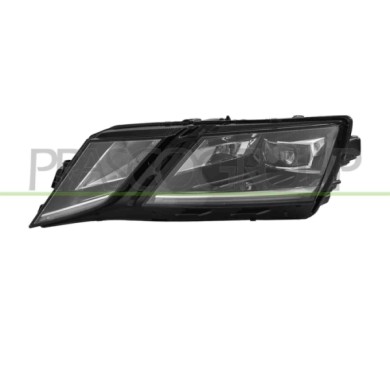 SX_SCRITTA_LOGO.jpg Proiettore Sinistro Elettrico Con Motore Con Luce Diurna Led Skoda Octavia Dal 2017 Al 2020 5E1941015E
