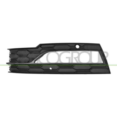 SX_SCRITTA_LOGO.jpg Griglia Sinistra Paraurti Anteriore Nera Con Sede Fendi Skoda Octavia Dal 2020 Al 2024 5E3807070D9B9