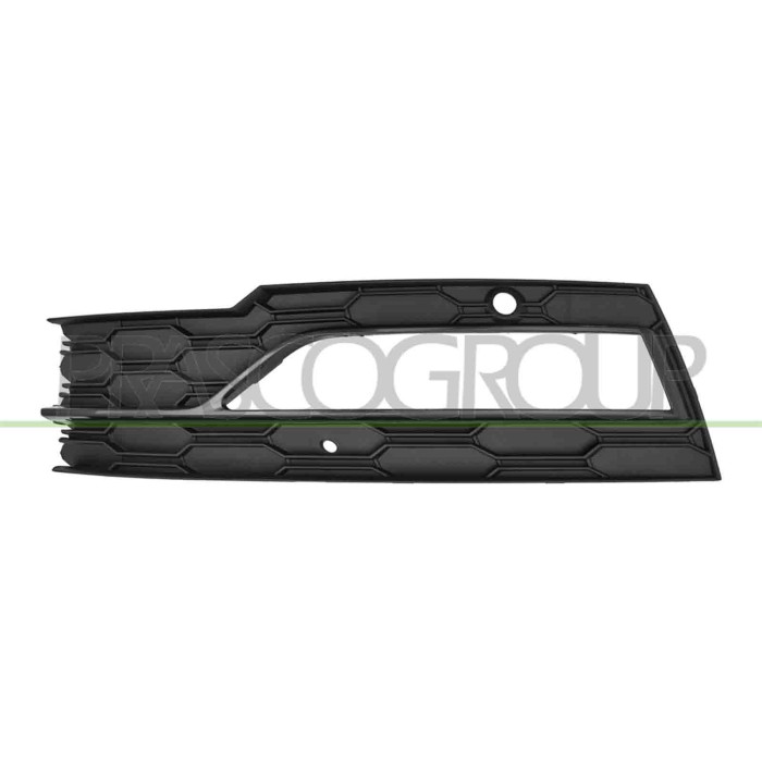 SX_SCRITTA_LOGO.jpg Griglia Sinistra Paraurti Anteriore Nera Con Sede Fendi Skoda Octavia Dal 2020 Al 2024 5E3807070D9B9