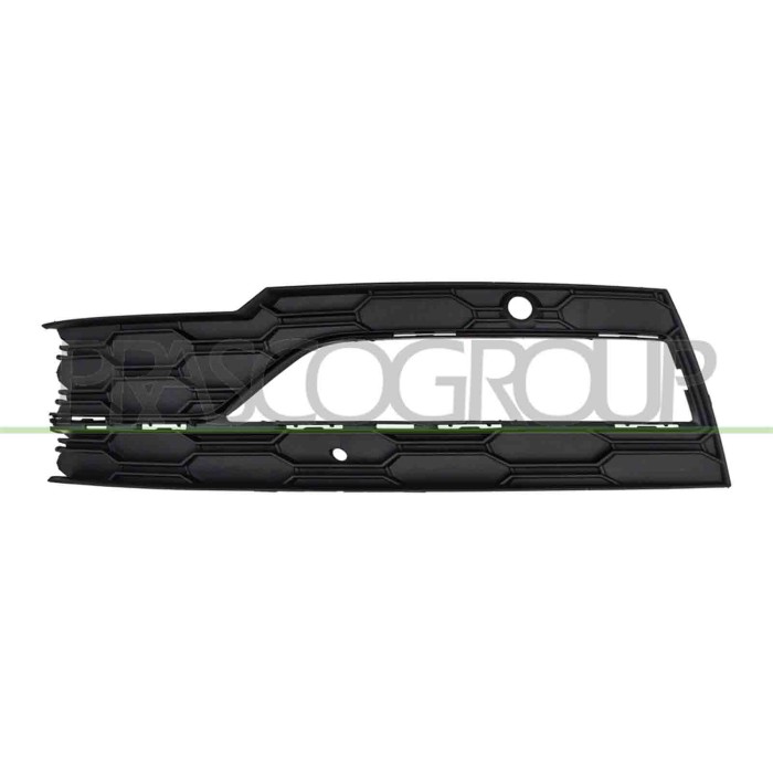 SX_SCRITTA_LOGO.jpg Griglia Sinistra Paraurti Anteriore Nera Con Sede Fendi Con Fori Pdc Skoda Octavia Dal 2020 Al 2024 5E380706