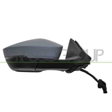DX_SCRITTA_LOGO.jpg Retrovisore Destro Elettrico Primer Termico Chiudibile Con Fanale Blis Convesso 10 Pins Skoda Octavia 2020-2