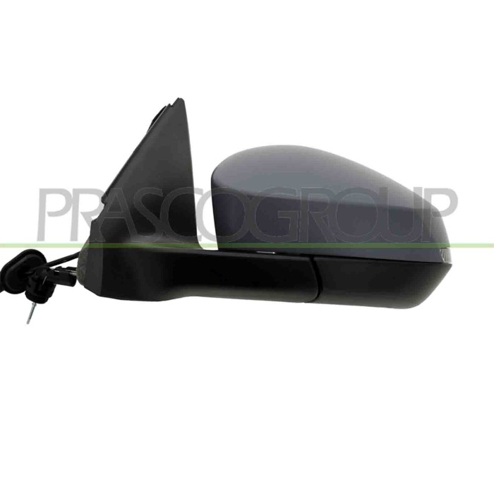 SX_SCRITTA_LOGO.jpg Retrovisore Sinistro A Cavi Con Primer Con Fanale Convesso 2 Pins Skoda Fabia (Nj) Dal 2021 6Vb8575079B9
