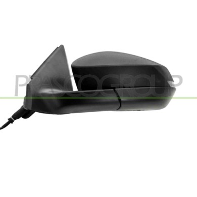 SX_SCRITTA_LOGO.jpg Retrovisore Sinistro Elettrico Nero Termico Con Fanale Convesso 6 Pins Skoda Fabia (Nj) Dal 2021 6Vb857507A9