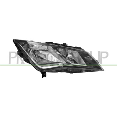 DX_SCRITTA_LOGO.jpg Proiettore Destro H7+H7 Elettrico Con Motore Nero Seat Leon Dal 2013 Al 2016 5F1941006A