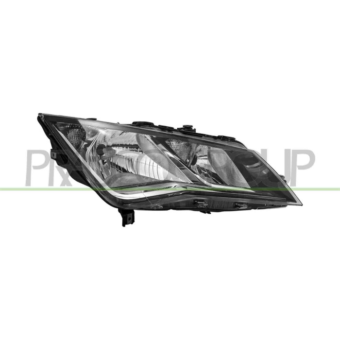DX_SCRITTA_LOGO.jpg Proiettore Destro H7+H7 Elettrico Con Motore Nero Seat Leon Dal 2013 Al 2016 5F1941006A