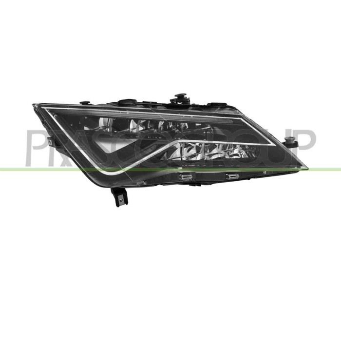 DX_SCRITTA_LOGO.jpg Proiettore Destro Elettrico Con Motore Senza Centralina Full Led Versione Valeo Seat Leon Dal 2017 Al 2020 5