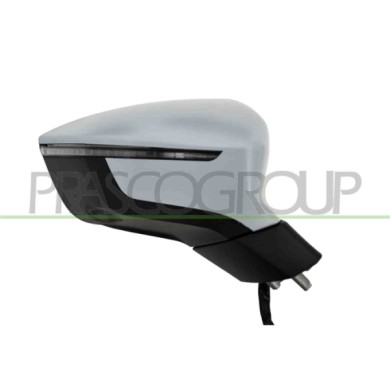 DX_SCRITTA_LOGO.jpg Retrovisore Destro Elettrico Con Primer Termico Con Fanale Convesso 6 Pins Seat Ateca (Kh7) Dal 2016 Al 2020