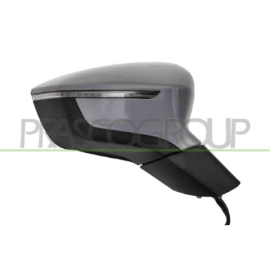 DX_SCRITTA_LOGO.jpg Retrovisore Destro Elettrico Primer Termico Chiudibile Con Fanale Blis Convesso 10 Pins Seat Ateca 2016-2020