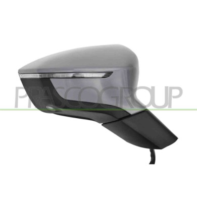DX_SCRITTA_LOGO.jpg Retrovisore Destro Elettrico Primer Termico Chiudibile Fanale Luce Cortesia Memoria Blis 15 Pins Seat Ateca 