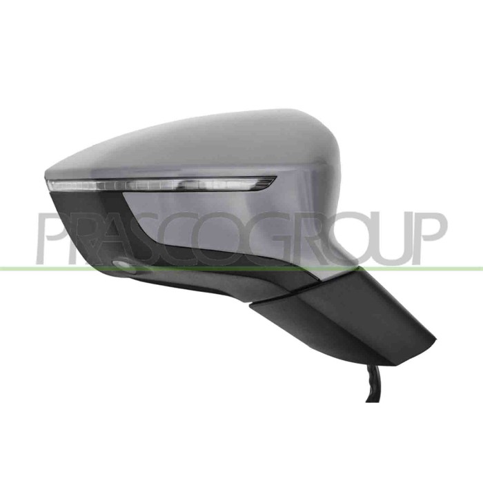 DX_SCRITTA_LOGO.jpg Retrovisore Destro Elettrico Primer Termico Chiudibile Fanale Luce Cortesia Memoria Blis 15 Pins Seat Ateca 