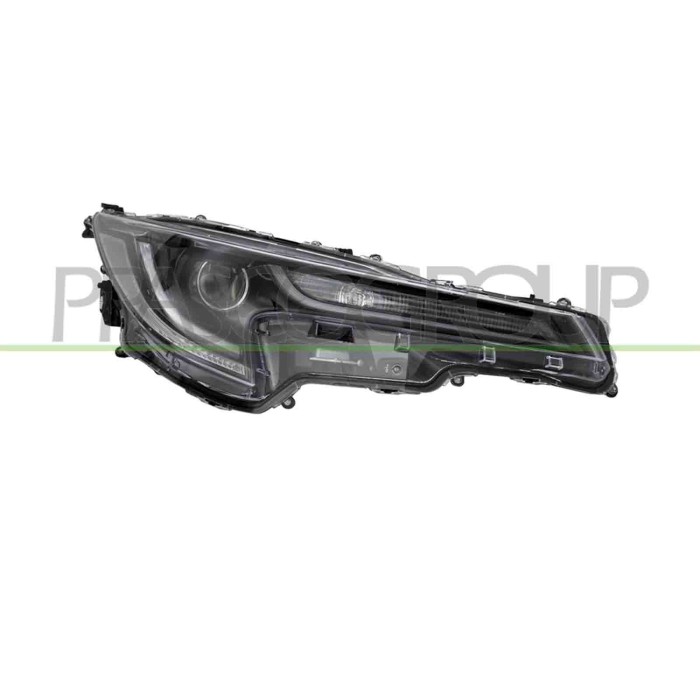 DX_SCRITTA_LOGO.jpg Proiettore Destro Elettrico Con Motore Con Luce Diurna Adattativo Led Toyota Corolla (E210) Dal 2019 Al 2023