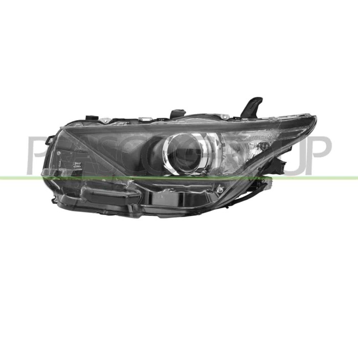SX_SCRITTA_LOGO.jpg Proiettore Sinistro Hir 2 Elettrico Con Motore Con Luce Diurna Nero Led Toyota Auris Dal 2015 Al 2019 811700