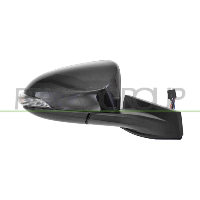 DX_SCRITTA_LOGO.jpg Retrovisore Destro Elettrico Con Primer Termico Chiudibile Con Fanale Convesso 9 Pins Toyota C-Hr Dal 2016 A