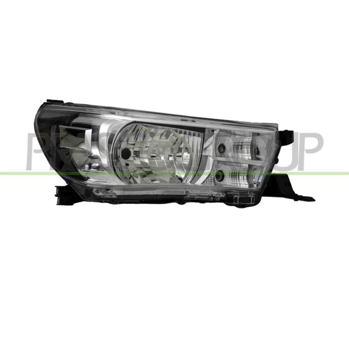DX_SCRITTA_LOGO.jpg Proiettore Destro H4 Elettrico Con Motore Cromato Toyota Hilux Revo (An120/An130) Dal 2016 Al 2020 811100K69