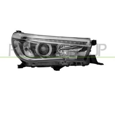 DX_SCRITTA_LOGO.jpg Proiettore Destro Hb3 Elettrico Con Motore Nero Led Toyota Hilux Revo (An120/An130) Dal 2016 Al 2020 811400K