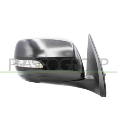 DX_SCRITTA_LOGO.jpg Retrovisore Destro Elettrico Nero Con Fanale Chiudibile Convesso Toyota Landcruiser Prado J150 Dal 2014 Al 2