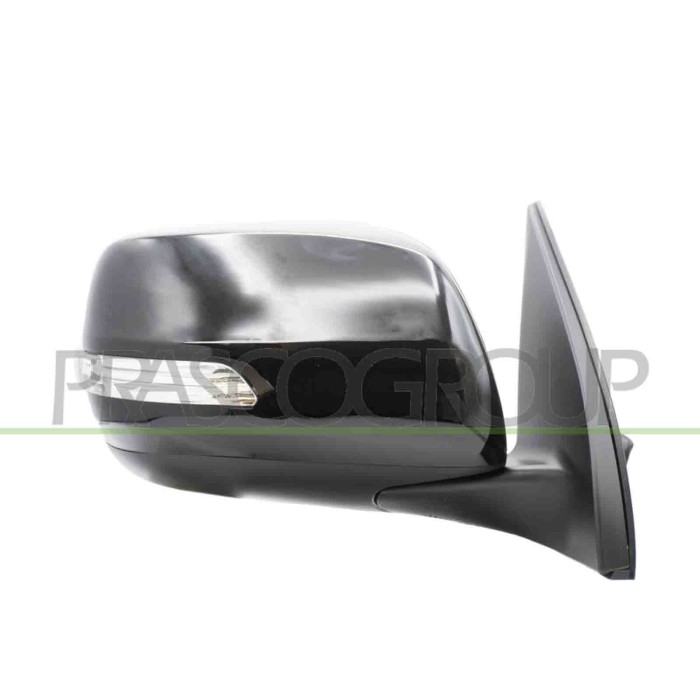 DX_SCRITTA_LOGO.jpg Retrovisore Destro Elettrico Nero Con Fanale Chiudibile Convesso Toyota Landcruiser Prado J150 Dal 2014 Al 2
