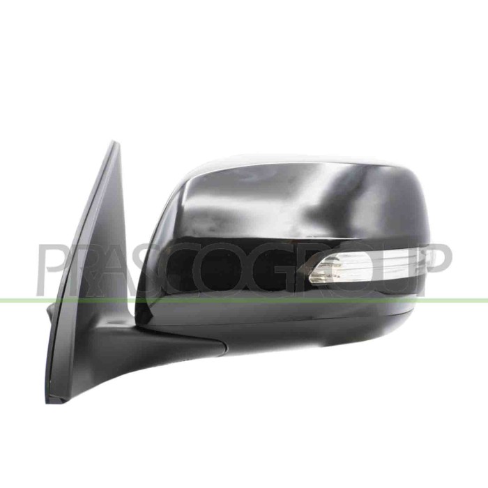 SX_SCRITTA_LOGO.jpg Retrovisore Sinistro Elettrico Nero Con Fanale Chiudibile Convesso Toyota Landcruiser Prado J150 Dal 2014 Al