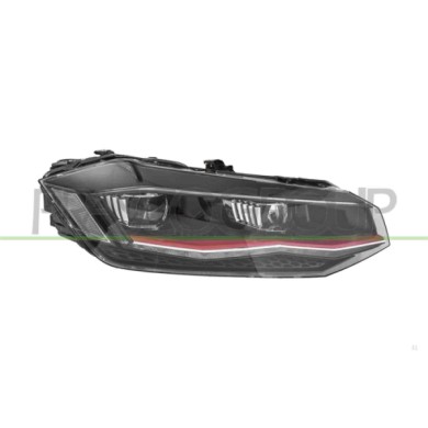 DX_SCRITTA_LOGO.jpg Proiettore Destro Elettrico Con Motore Senza Centralina Bordo Rosso Full Led Versione Valeo Volkswagen Polo 