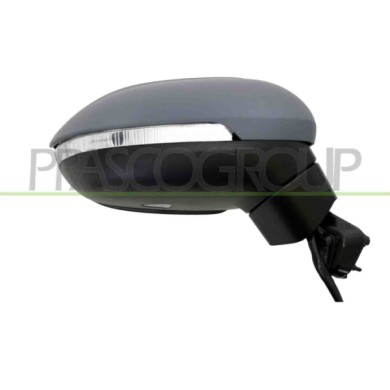 DX_SCRITTA_LOGO.jpg Retrovisore Destro Elettrico Primer Termico Con Fanale Luce Cortesia Blis 9 Pins Volkswagen Passat B8 2014-2