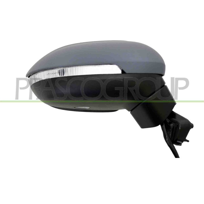 DX_SCRITTA_LOGO.jpg Retrovisore Destro Elettrico Primer Termico Con Fanale Luce Cortesia Blis 9 Pins Volkswagen Passat B8 2014-2