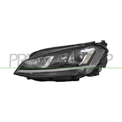 SX_SCRITTA_LOGO.jpg Proiettore Sinistro Xenon D3S+H7 Elettrico Con Motore Nero Volkswagen Golf 7 Dal 2012 Al 2016 5G1941039