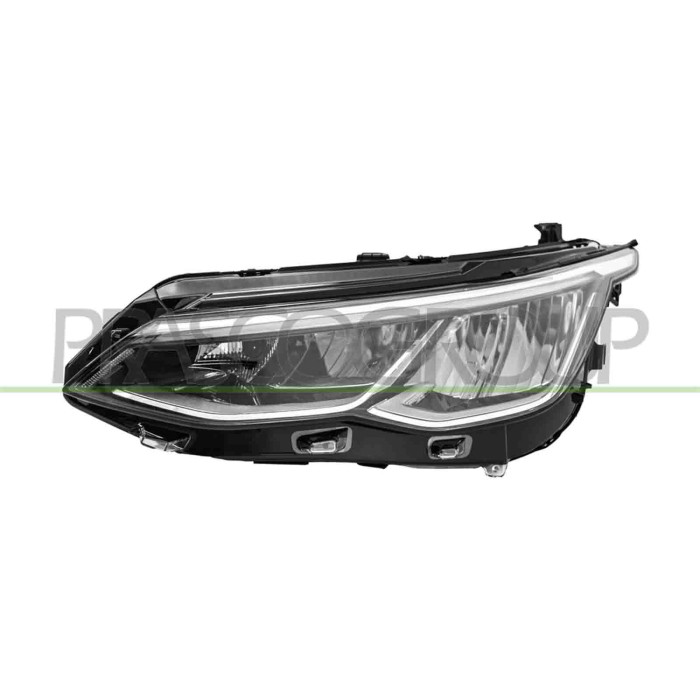 SX_SCRITTA_LOGO.jpg Proiettore Sinistro Elettrico Con Motore Nero Led Versione Valeo Volkswagen Golf Viii Dal 2020 5H1941029C