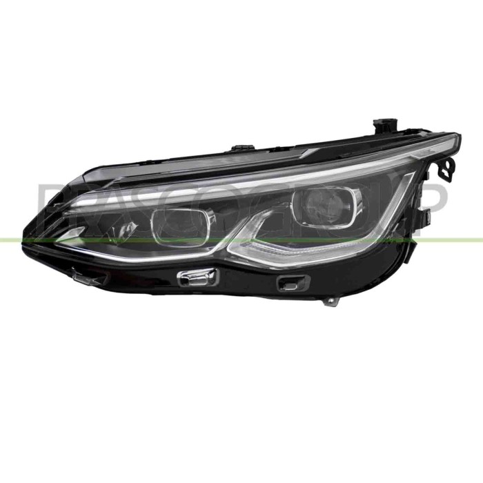 SX_SCRITTA_LOGO.jpg Proiettore Sinistro Elettrico Con Motore Cromato Led Versione Valeo Volkswagen Golf Viii Dal 2020 5H1941077F