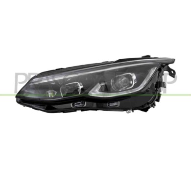 SX_SCRITTA_LOGO.jpg Proiettore Sinistro Elettrico Con Motore Nero Led Versione Valeo Volkswagen Golf Viii Dal 2020 5H1941077G