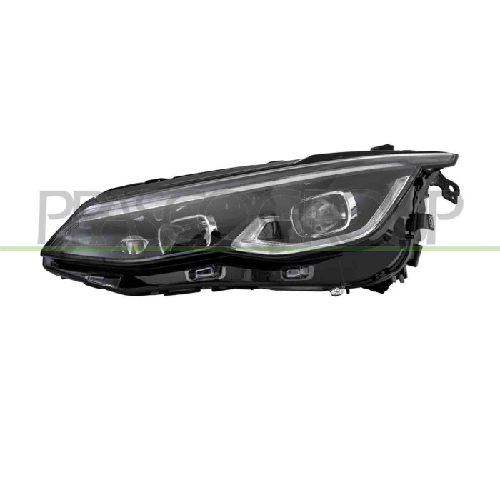 SX_SCRITTA_LOGO.jpg Proiettore Sinistro Elettrico Con Motore Nero Led Versione Valeo Volkswagen Golf Viii Dal 2020 5H1941077G