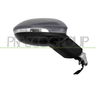 DX_SCRITTA_LOGO.jpg Retrovisore Destro Elettrico Nero Termico Con Fanale Convesso 6 Pins Volkswagen Golf Viii Dal 2020 5H1857508