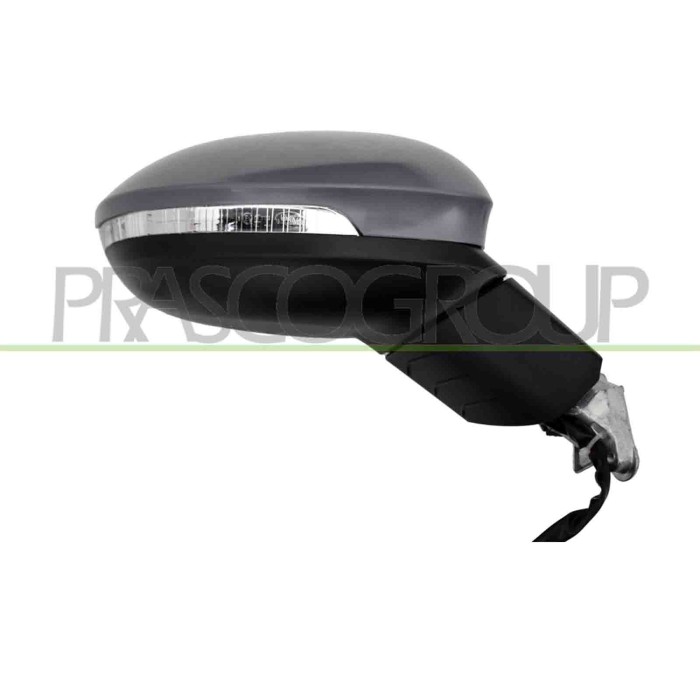 DX_SCRITTA_LOGO.jpg Retrovisore Destro Elettrico Nero Termico Con Fanale Convesso 6 Pins Volkswagen Golf Viii Dal 2020 5H1857508