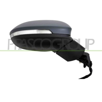 DX_SCRITTA_LOGO.jpg Retrovisore Destro Elettrico Con Primer Termico Con Fanale Convesso 6 Pins Volkswagen Golf Viii Dal 2020 5H1