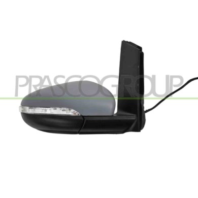 DX_SCRITTA_LOGO.jpg Retrovisore Destro Elettrico Con Primer Termico Con Fanale Convesso 6 Pins Volkswagen Touran Dal 2010 Al 201