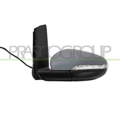 SX_SCRITTA_LOGO.jpg Retrovisore Sinistro Elettrico Con Primer Termico Con Fanale Asferico 6 Pins Volkswagen Touran Dal 2010 Al 2