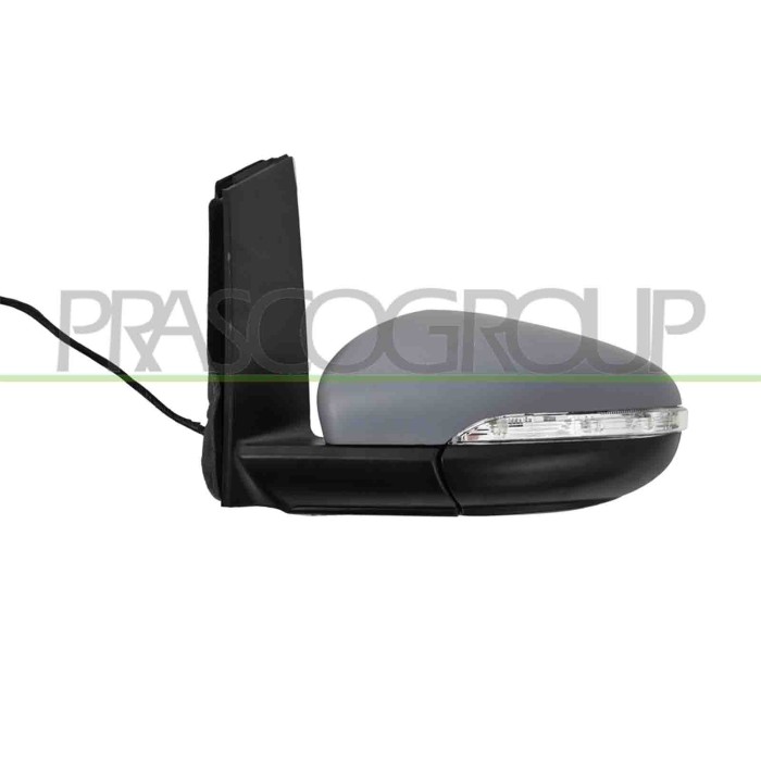 SX_SCRITTA_LOGO.jpg Retrovisore Sinistro Elettrico Con Primer Termico Con Fanale Asferico 6 Pins Volkswagen Touran Dal 2010 Al 2