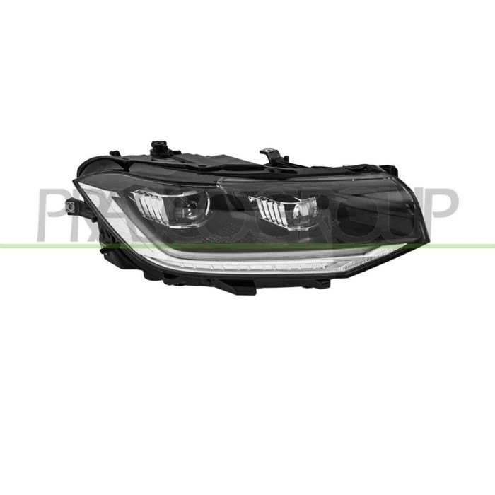 DX_SCRITTA_LOGO.jpg Proiettore Destro Elettrico Con Motore Senza Centralina Full Led Versione Valeo Volkswagen T-Cross Dal 2019 
