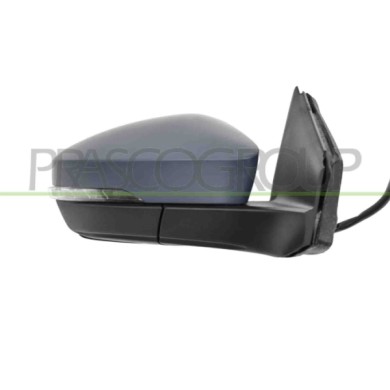 DX_SCRITTA_LOGO.jpg Retrovisore Destro Elettrico Con Primer Termico Con Fanale Con Blis Convesso 8 Pins Volkswagen T-Cross 2019-