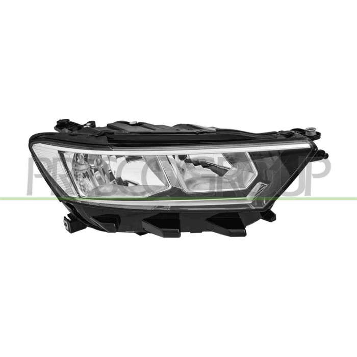 DX_SCRITTA_LOGO.jpg Proiettore Destro H7+H7 Elettrico Con Motore Versione Valeo Volkswagen T-Roc Dal 2017 Al 2022 2Ga941006B