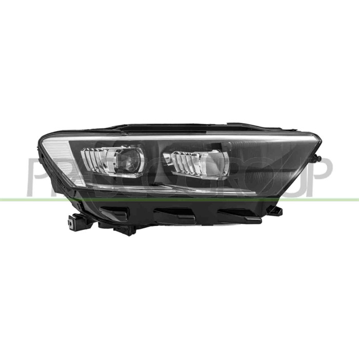 DX_SCRITTA_LOGO.jpg Proiettore Destro Elettrico Con Motore Senza Centralina Full Led Versione Valeo Volkswagen T-Roc Dal 2017 Al