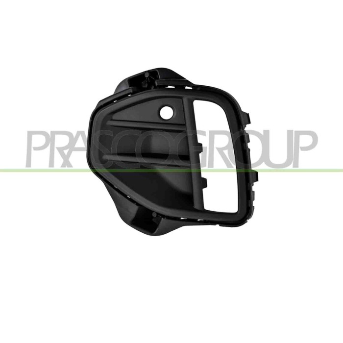 SX_SCRITTA_LOGO.jpg Griglia Sinistra Paraurti Anteriore Nera Con Foro Pdc+Supporto Volkswagen T-Roc R-Line Dal 2022 2Ga853807G9B