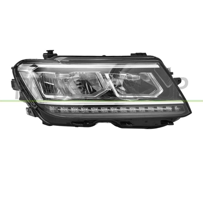 DX_SCRITTA_LOGO.jpg Proiettore Destro Elettrico Con Motore Led Volkswagen Tiguan Dal 2016 Al 2020 5Nb941774D