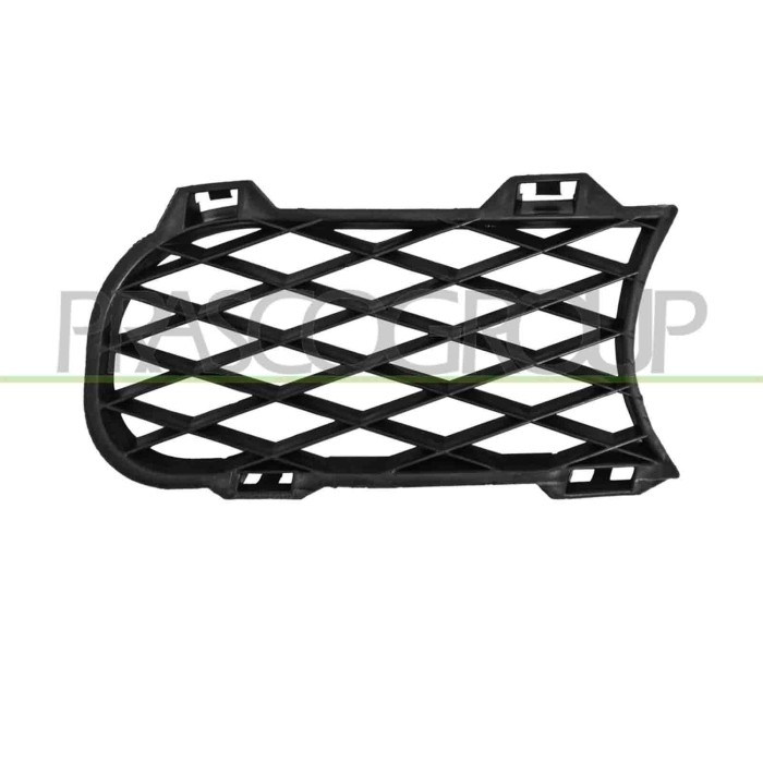 DX_SCRITTA_LOGO.jpg Griglia Destra Paraurti Anteriore Inferiore Nera Goffrata Volkswagen Touareg (7L) Dal 2002 Al 2006 7L6853684