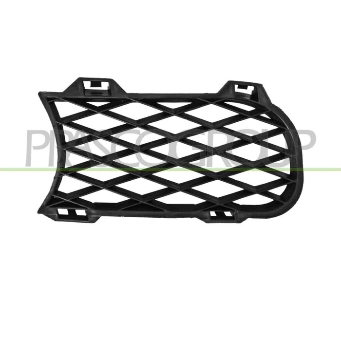 SX_SCRITTA_LOGO.jpg Griglia Sinistra Paraurti Anteriore Inferiore Nera Goffrata Volkswagen Touareg (7L) Dal 2002 Al 2006 7L68536