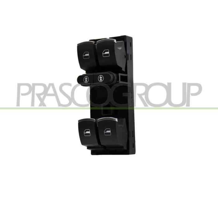SX_SCRITTA_LOGO.jpg Pulsantiera Alzacristallo Porta Ant. Sinistra 4 Interruttori 10 Pins Volkswagen Touareg 2014-2018 7P6959857B