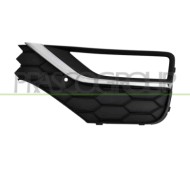SX_SCRITTA_LOGO.jpg Griglia Sinistra Paraurti Anteriore Nera Con Sede Fendi Con Modanatura Cromata Volkswagen Amarok Dal 2016 2H