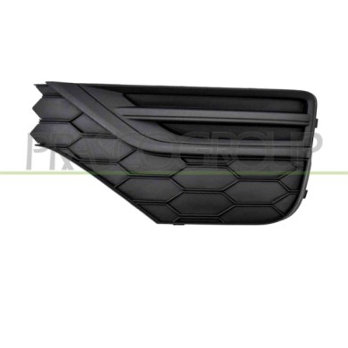 SX_SCRITTA_LOGO.jpg Griglia Sinistra Paraurti Anteriore Nera Goffrata Senza Sede Fendinebbia Volkswagen Amarok Dal 2016 2H680748