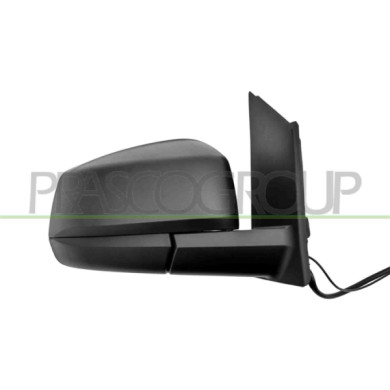 DX_SCRITTA_LOGO.jpg Retrovisore Destro Elettrico Nero Termico Con Antenna Radio Convesso 5 Pins Ford Transit/Tourneo Connect (Ch